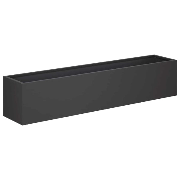 Puutarha ruukku 2 kpl Musta 80 x 20 x 20 cm