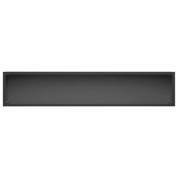 Puutarha ruukku 2 kpl Musta 80 x 20 x 20 cm