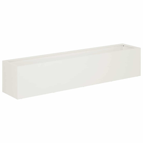 Puutarha ruukku 2 kpl valkoinen 80 x 20 x 20 cm