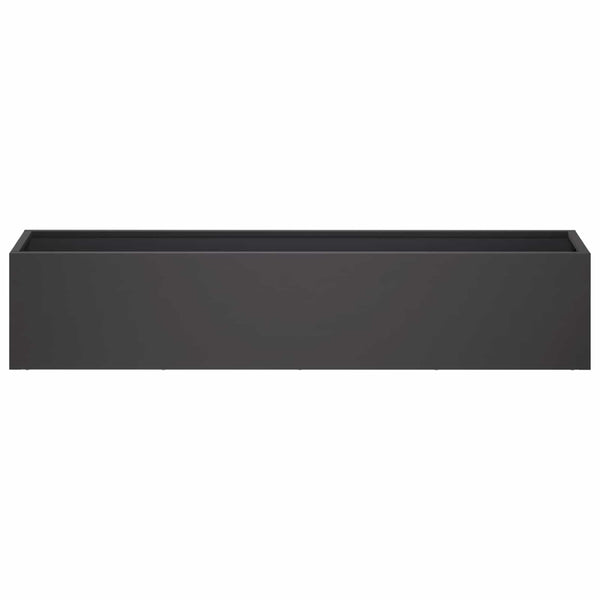 Puutarha ruukku 2 kpl Musta 100 x 20 x 20 cm