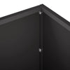 Puutarha ruukku 2 kpl Musta 80 x 30 x 30 cm