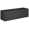 Puutarha ruukku 2 kpl Musta 80 x 30 x 30 cm