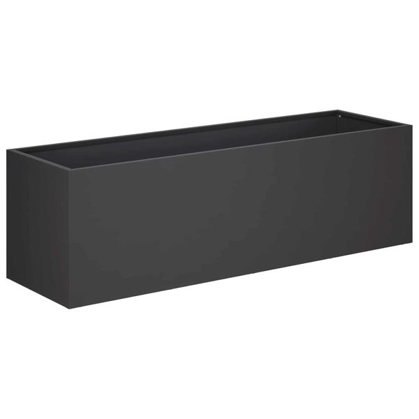 Puutarha ruukku 2 kpl Musta 80 x 30 x 30 cm
