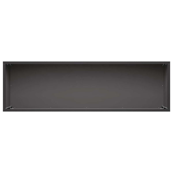 Puutarha ruukku 2 kpl Musta 80 x 30 x 30 cm
