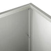 Puutarha ruukku 2 kpl Hopea 80 x 30 x 30 cm Ruostumaton teräs