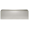 Puutarha ruukku 2 kpl Hopea 80 x 30 x 30 cm Ruostumaton teräs