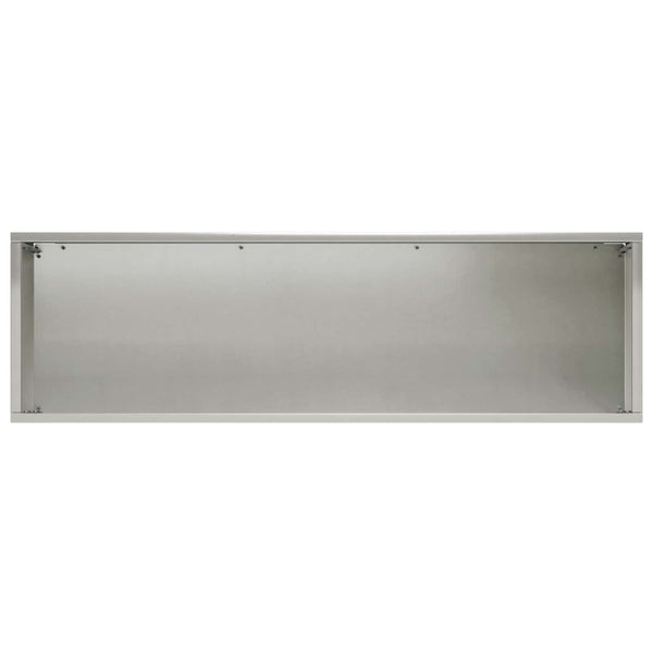 Puutarha ruukku 2 kpl Hopea 80 x 30 x 30 cm Ruostumaton teräs