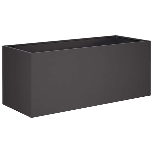 Puutarha ruukku 2 kpl Musta 100 x 40 x 40 cm