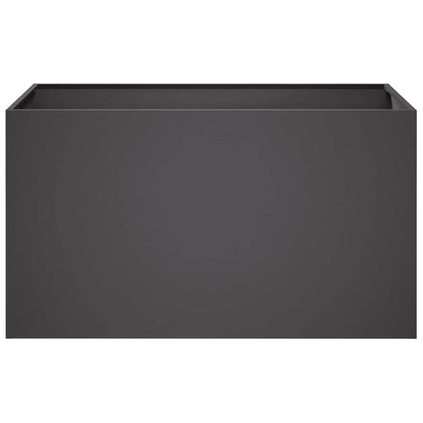 Puutarha ruukku 2 kpl Musta 80 x 50 x 50 cm