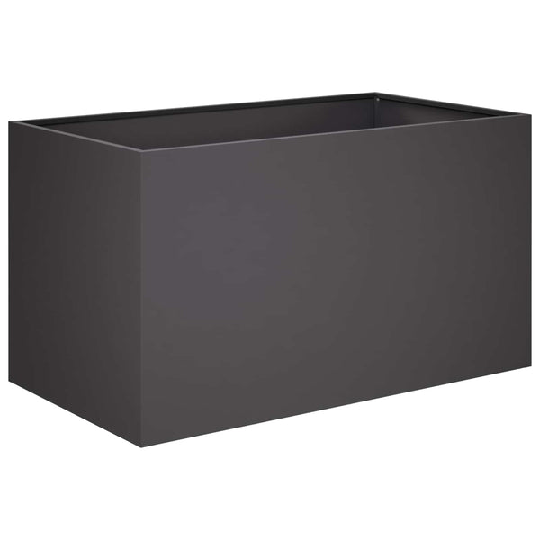 Puutarha ruukku 2 kpl Musta 100 x 50 x 50 cm