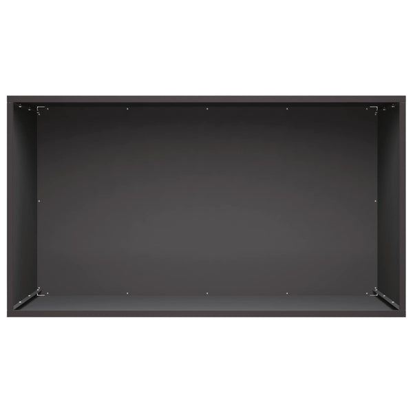 Puutarha ruukku 2 kpl Musta 100 x 50 x 50 cm