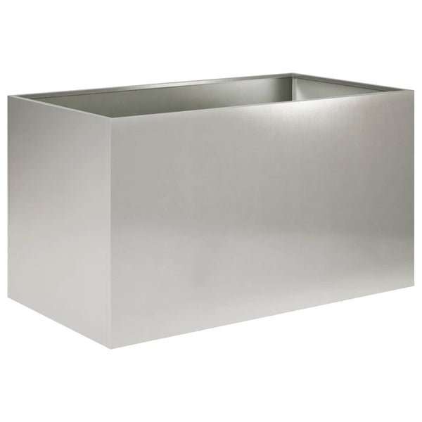 Puutarha ruukku Hopea 100 x 50 x 50 cm Ruostumaton teräs