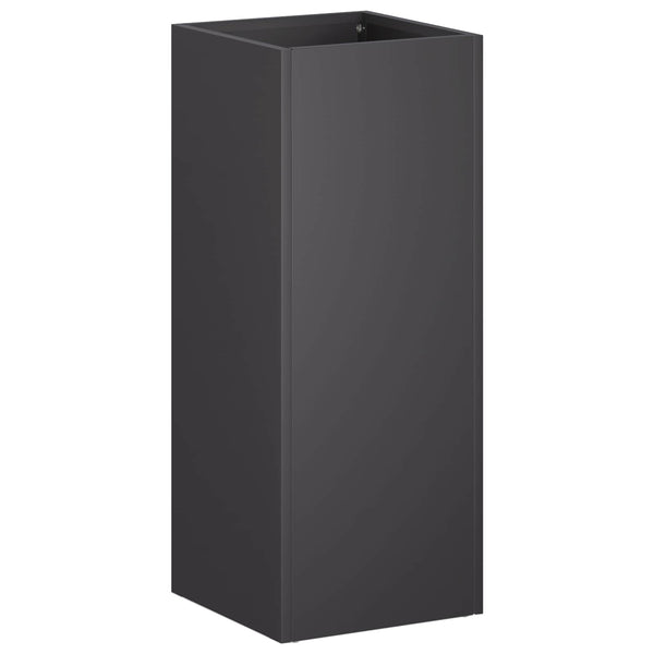 Puutarha ruukku Musta 20 x 20 x 50 cm Kylmävalssattu teräs