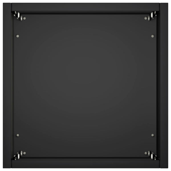 Puutarha ruukku Musta 20 x 20 x 75 cm Kylmävalssattu teräs