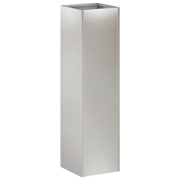 Puutarha ruukku 2 kpl Hopea 20 x 20 x 75 cm Ruostumaton teräs