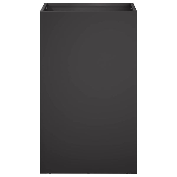 Puutarha ruukku Musta 40 x 40 x 50 cm Kylmävalssattu teräs