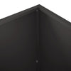Puutarha ruukku 2 kpl Musta 40 x 40 x 75 cm