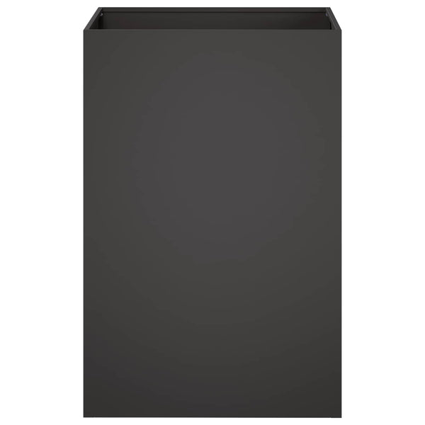 Puutarha ruukku 2 kpl Musta 40 x 40 x 75 cm