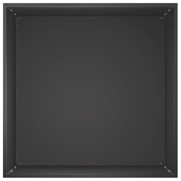 Puutarha ruukku 2 kpl Musta 40 x 40 x 75 cm