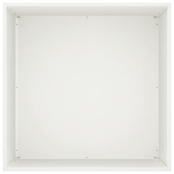 Puutarha ruukku 2 kpl valkoinen 40 x 40 x 75 cm