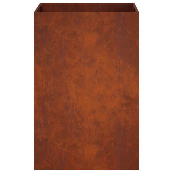 Puutarha ruukku 2 kpl Ruosteinen 40 x 40 x 75 cm