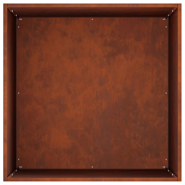 Puutarha ruukku 2 kpl Ruosteinen 40 x 40 x 75 cm