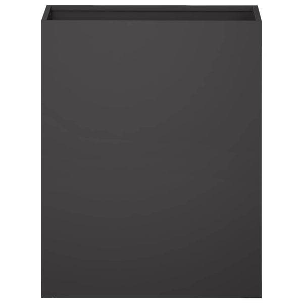 Puutarha ruukku Musta 40 x 20 x 50 cm Kylmävalssattu teräs
