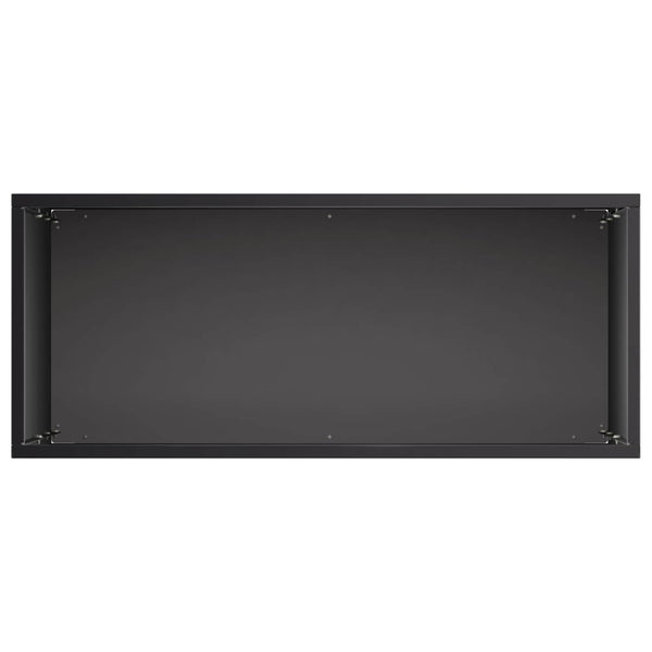 Puutarha ruukku 2 kpl Musta 40 x 20 x 75 cm