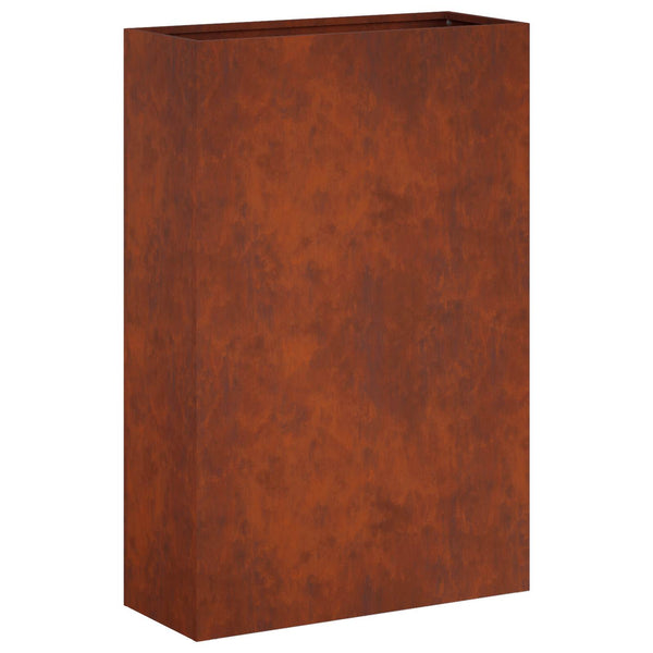 Puutarha ruukku 2 kpl Ruosteinen 40 x 20 x 75 cm
