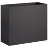 Puutarha ruukku 2 kpl Musta 50 x 20 x 40 cm