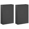 Puutarha ruukku 2 kpl Antrasiitti 50 x 20 x 75 cm