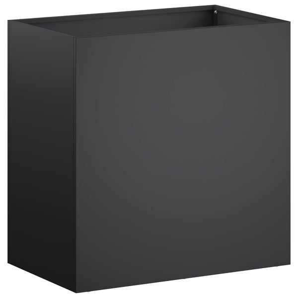 Puutarha ruukku Musta 50 x 30 x 50 cm Kylmävalssattu teräs