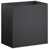 Puutarha ruukku 2 kpl Musta 50 x 30 x 50 cm