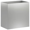Puutarha ruukku 2 kpl Hopea 50 x 30 x 50 cm Galvanoitu teräs