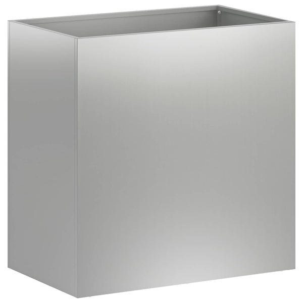 Puutarha ruukku 2 kpl Hopea 50 x 30 x 50 cm Galvanoitu teräs