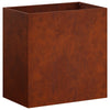 Puutarha ruukku 2 kpl Ruosteinen 50 x 30 x 50 cm