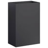 Puutarha ruukku 2 kpl Musta 50 x 30 x 75 cm
