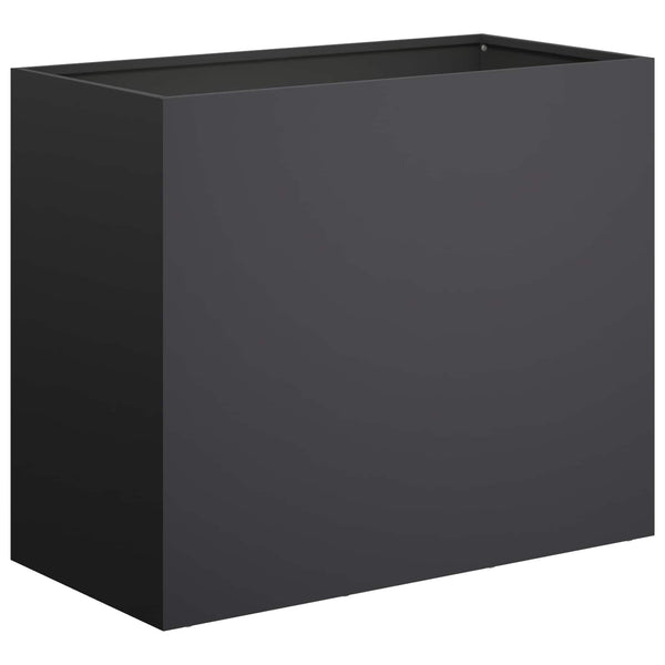 Puutarha ruukku Musta 60 x 30 x 40 cm Kylmävalssattu teräs