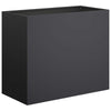 Puutarha ruukku 2 kpl Musta 60 x 30 x 50 cm