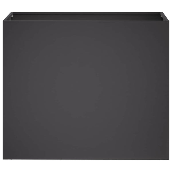 Puutarha ruukku 2 kpl Musta 60 x 30 x 50 cm