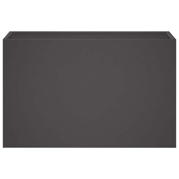 Puutarha ruukku Musta 80 x 30 x 40 cm Kylmävalssattu teräs