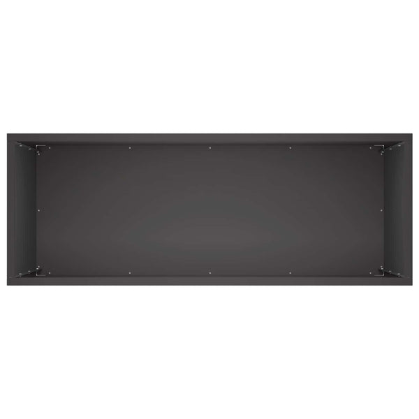 Puutarha ruukku Musta 80 x 30 x 40 cm Kylmävalssattu teräs