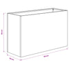 Puutarha ruukku 2 kpl Antrasiitti 80 x 30 x 50 cm