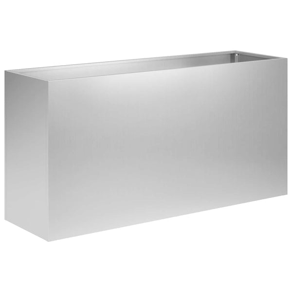 Puutarha ruukku Hopea 100 x 30 x 40 cm Galvanoitu teräs