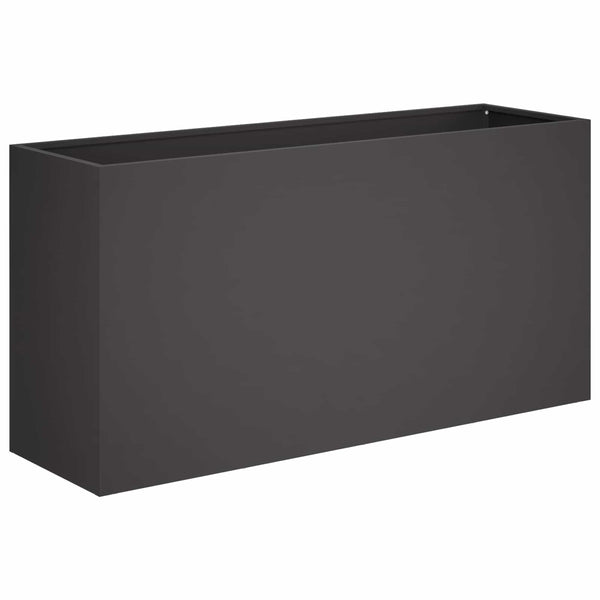 Puutarha ruukku 2 kpl Musta 100 x 30 x 50 cm