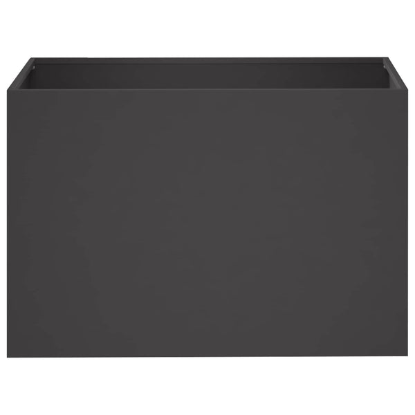 Puutarha ruukku Musta 50 x 40 x 40 cm Kylmävalssattu teräs