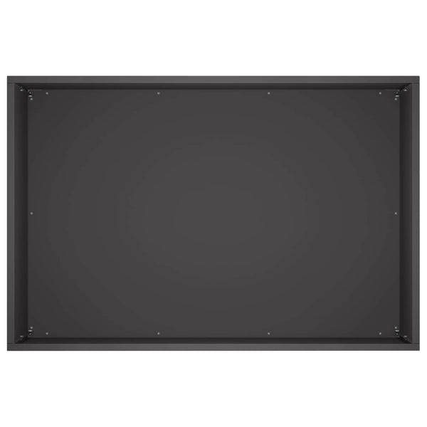 Puutarha ruukku Musta 50 x 40 x 40 cm Kylmävalssattu teräs