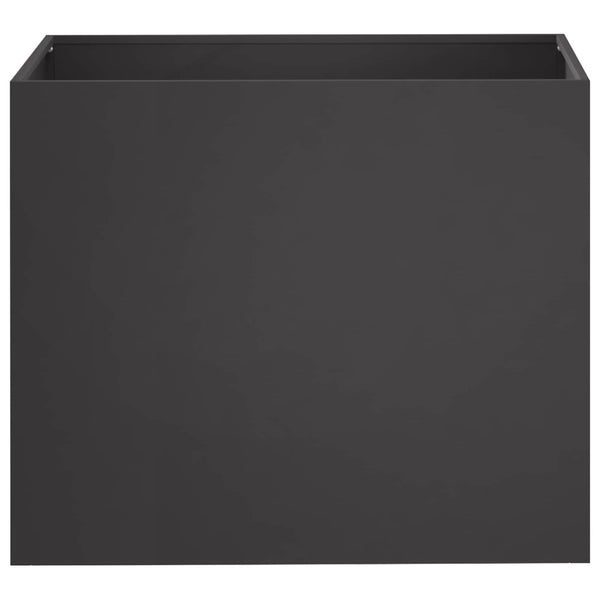 Puutarha ruukku 2 kpl Musta 60 x 40 x 50 cm