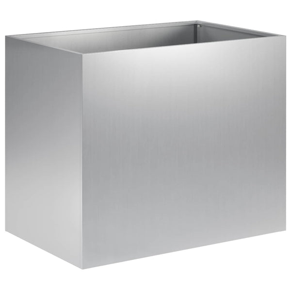Puutarha ruukku Hopea 60 x 40 x 50 cm Galvanoitu teräs