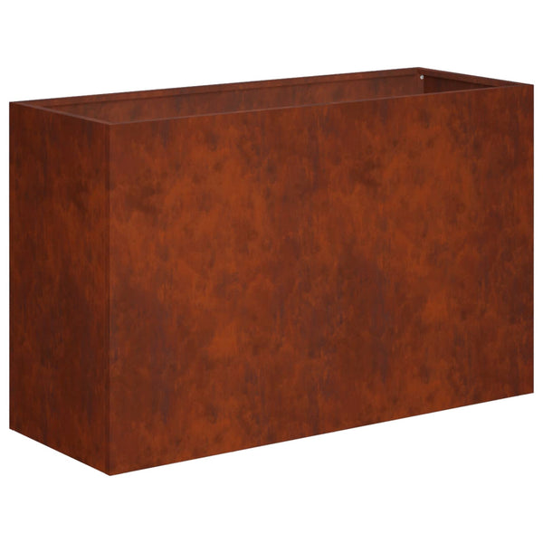 Puutarha ruukku 2 kpl Ruosteinen 80 x 40 x 50 cm